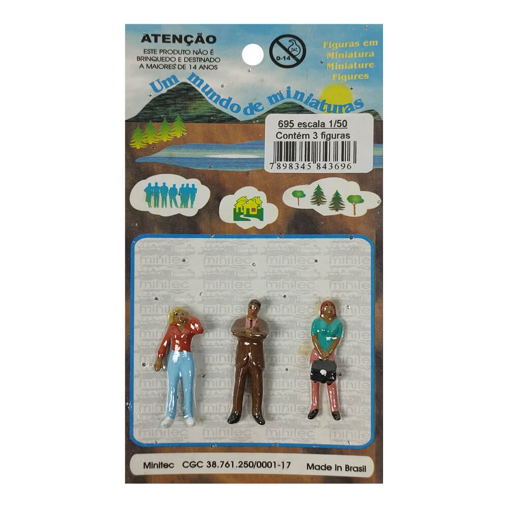 Figuras Para Maquetes 1/50 695 Minitec 03 Peças